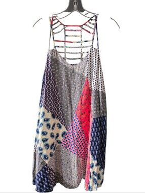 entro Patchwork Mini Dress Size Small